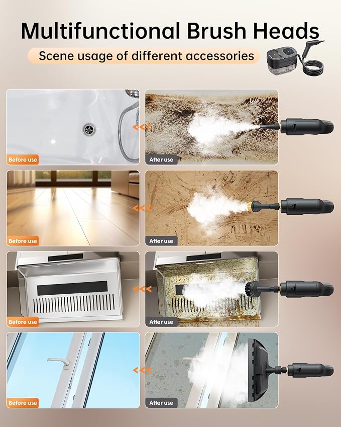 Handheld Steam Cleaner, 2500W Steamer - Image 7
