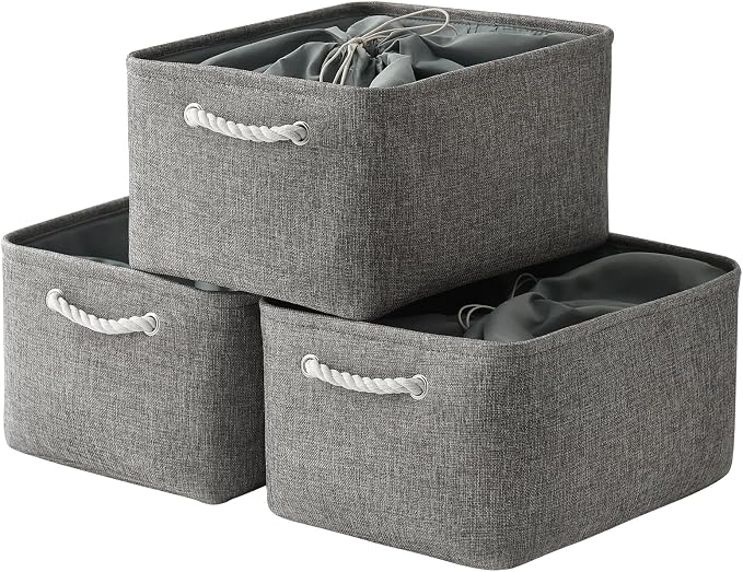 TheWarmHome Fabric Storage Bins Baskets by TheWarmHome