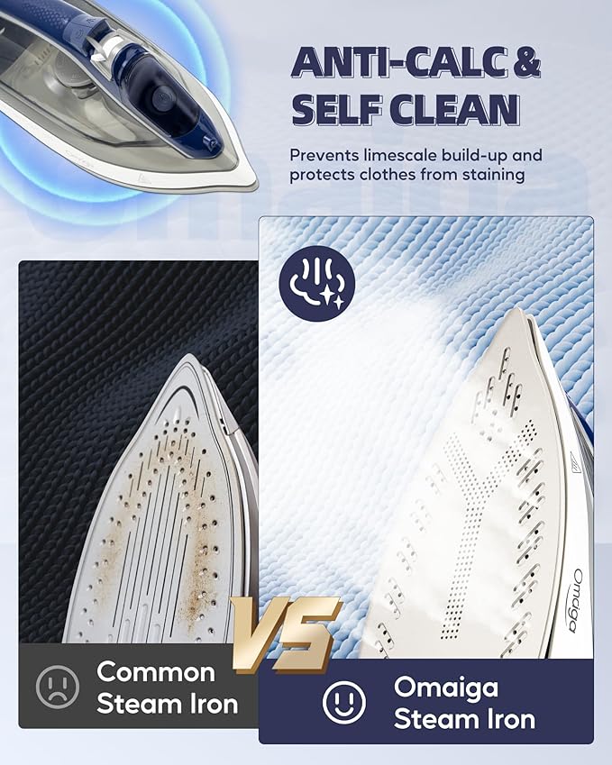 Steam Iron for clothes - 1750W Clothes Iron - Image 5
