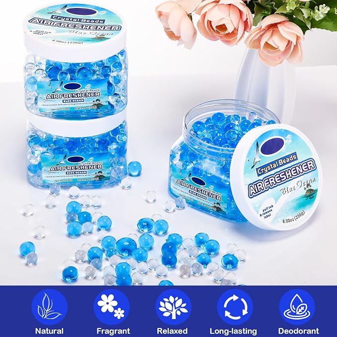 12 Pcs Air Freshener Gel Bulk Odor Eliminator Gel Beads 8 oz Long Lasting Air - Image 3