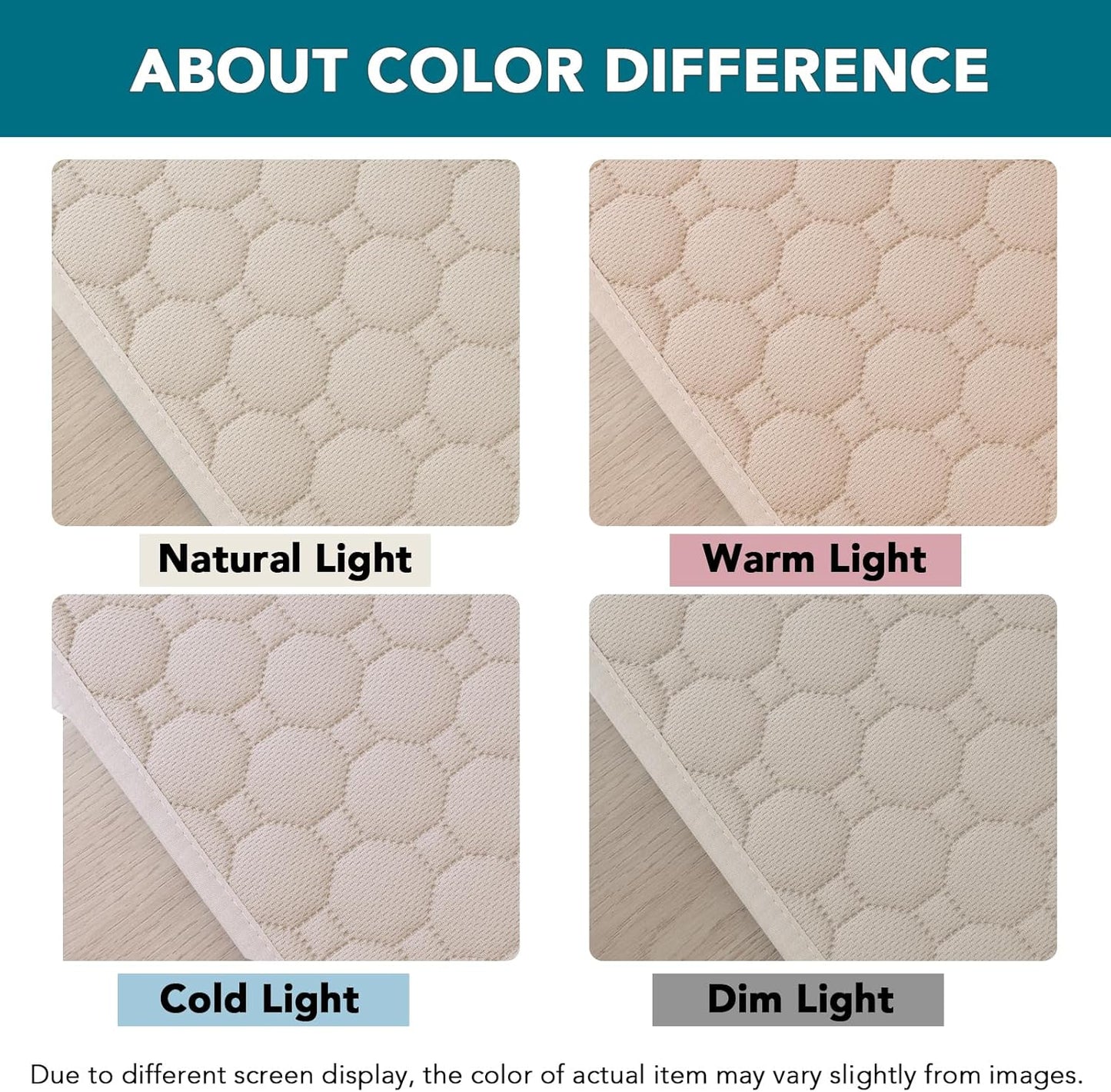 Turquoize Waterproof Couch Cover for Dogs Washable Sofa Cover with Non-Slip Backing Soft Sofa Slipcovers Pet Couch Cushion Protector for 3 Cushion Sofa, Sectional & Loveseat Cover (36x94, Beige)