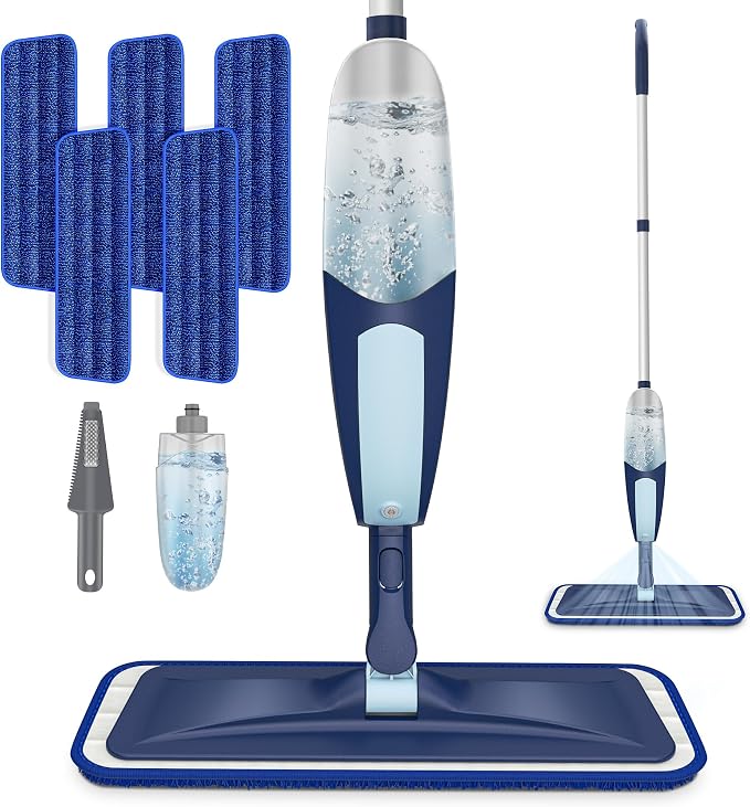 Spray Mops for Floor Cleaning, TRAV-ROUND Microfiber Wood Floor Mop by TRAV-ROUND