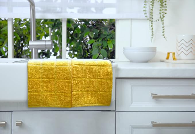 100% Cotton Terry Dish Cloth & Dish Towel, 6 Pack, Super Soft and Absorbent - Image 5
