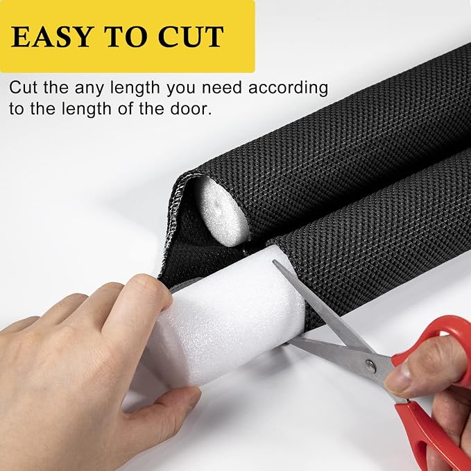 fowong Door Draft Stopper 30" to 36" Soundproofing Under Door Draft Blocker - Image 3