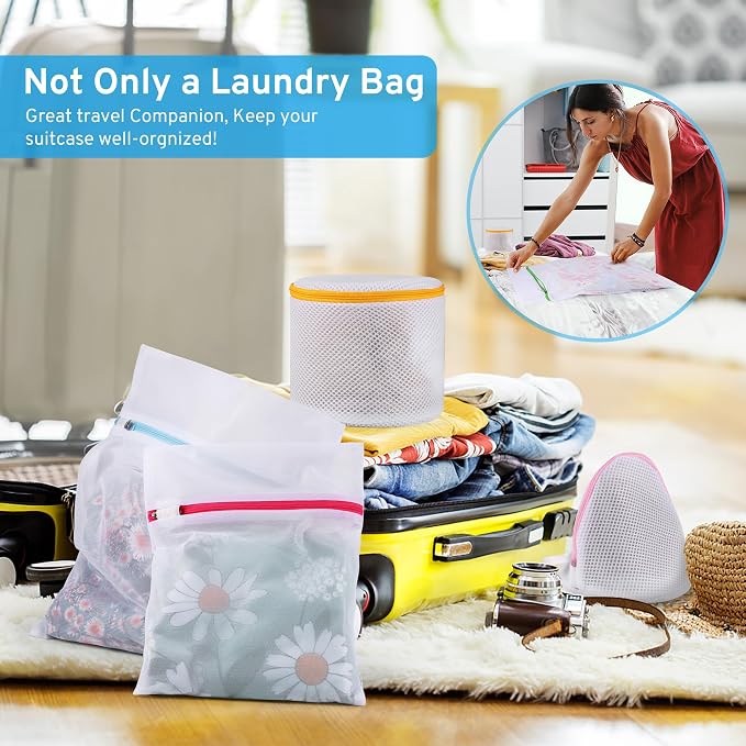 Ultimate 7 Pack 6 Size Mesh Laundry Bags Set - Image 9