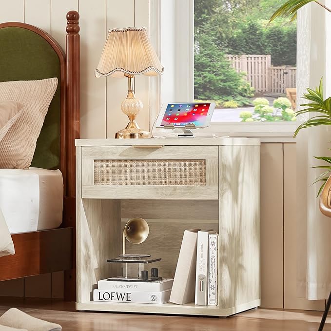 LEYAOYAO Rattan Nightstands Set of 2 - Image 4