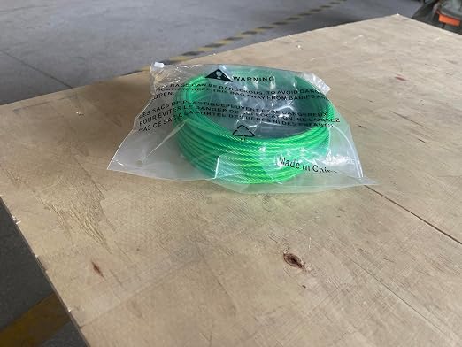 M6 Turnbuckles for Cables Wire, 3/16" Green PVC Coated Wire Rope Kit - Image 10