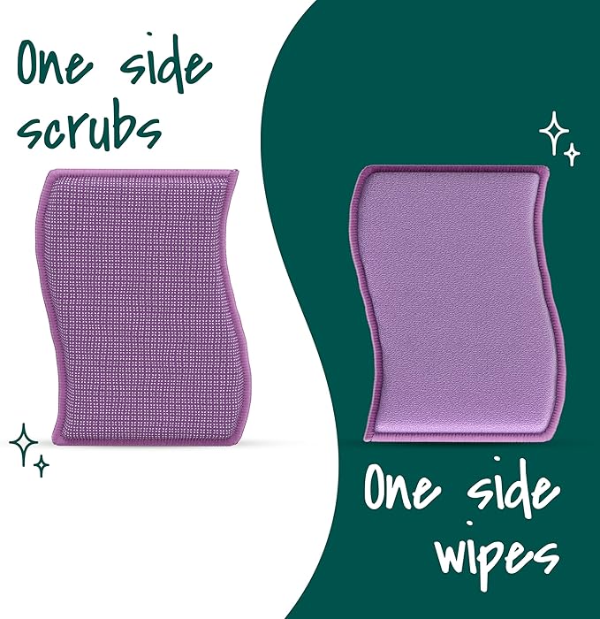 Scotch-Brite Stay Clean Scrubber Pads, Non-Scratch Dish Sponges - Image 4