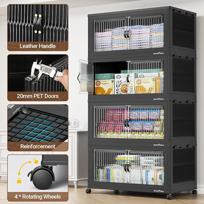 BROVIEW 800Qt Extra Large Stackable Storage Bins - Image 5
