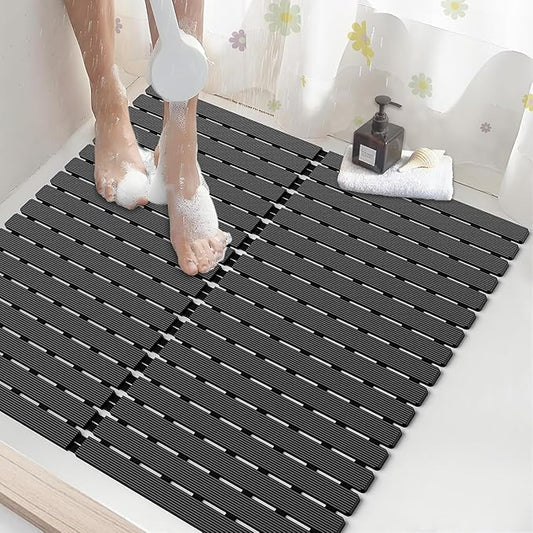 Shower Mat Non-Slip Bath Mat for Tub Floor & Stall by BYTANA