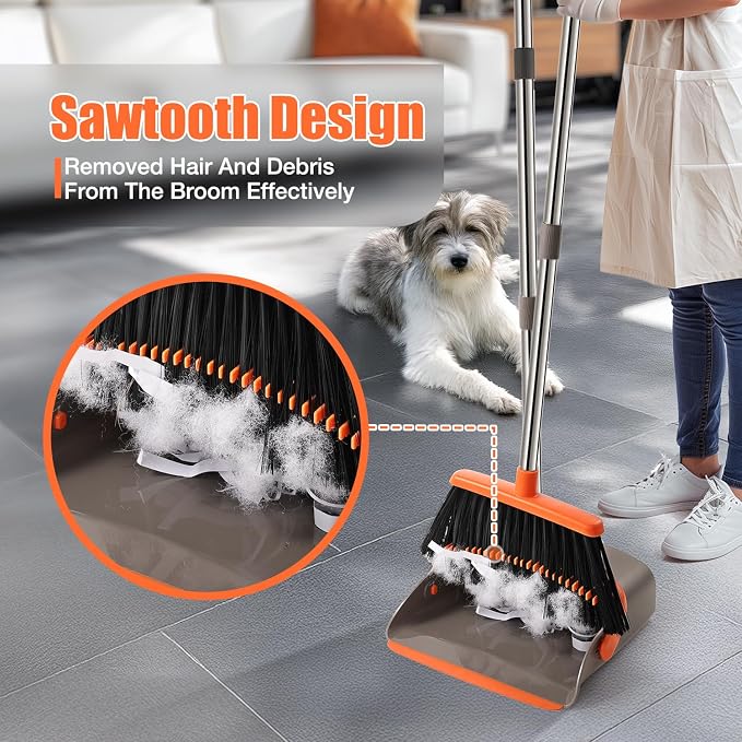 Broom and Dustpan Set, Upgraded Broom - Image 4