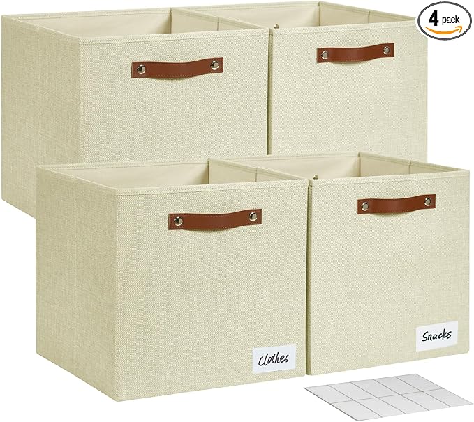Collapsible Fabric Storage Cube Bins by Bagnizer