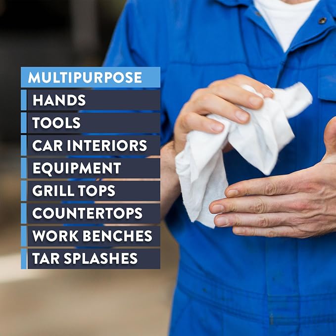 HD Hand & Tool Wipes – Heavy Duty Dual Purpose Cloths - Image 2