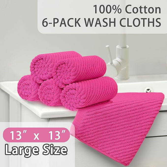 VOOVA & MOVAS Pink Washcloths - Image 3