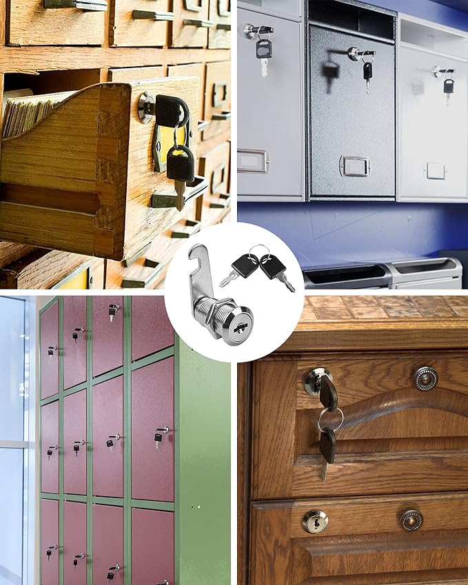 MoHern Cabinet Locks, Zinc Alloy Cam Lock - Image 3