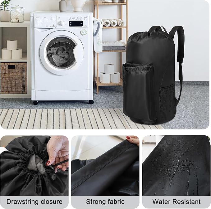 Polecasa Extra Heavy Duty Large Backpack Laundry Bag - Image 4