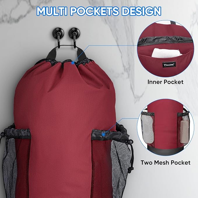 BALEINE 150L Laundry Bag Backpack, 900D Oxford Fabric Large Travel Laundry Bags - Image 3