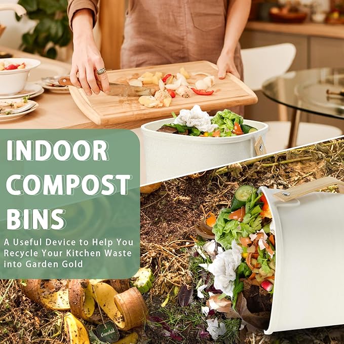 Vipush Bamboo Fiber Compost Bin - Image 4
