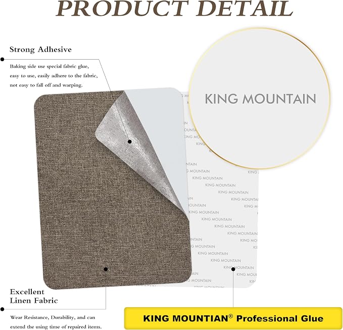 Fine Linen Repair Patches, Self-Adhesive Linen Fabric Patches, 12X40 inch Extra - Image 3