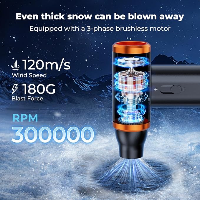 K&F Concept Electric Compressed Air Duster|300000RPM Vacuum Cleaner|3 Gear - Image 3