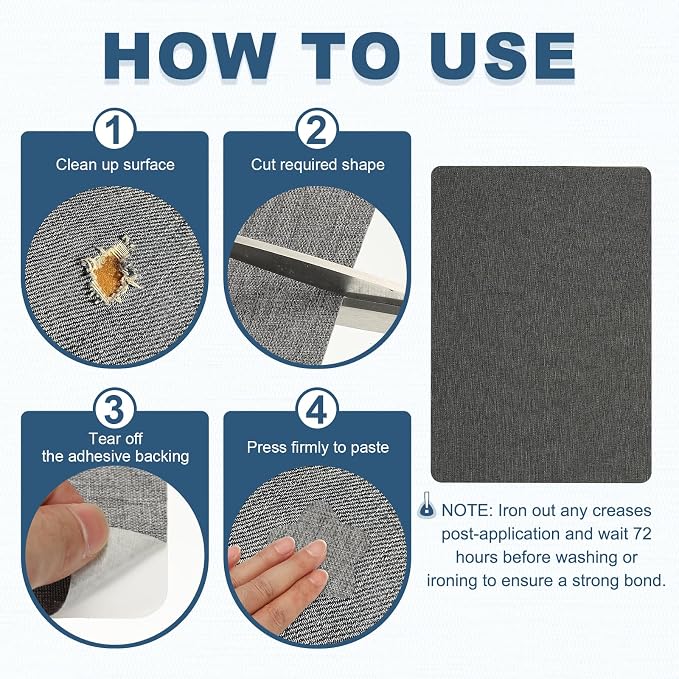 PATIKIL 8x11 Inch Linen Repair Patches - Image 4