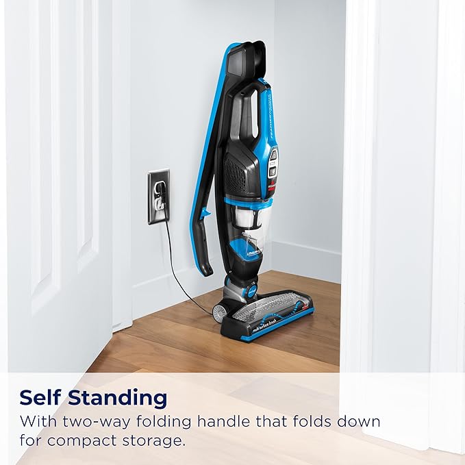 Bissell, 3061 Featherweight Cordless Stick Vacuum, Self-Standing, Electric Blue - Image 6