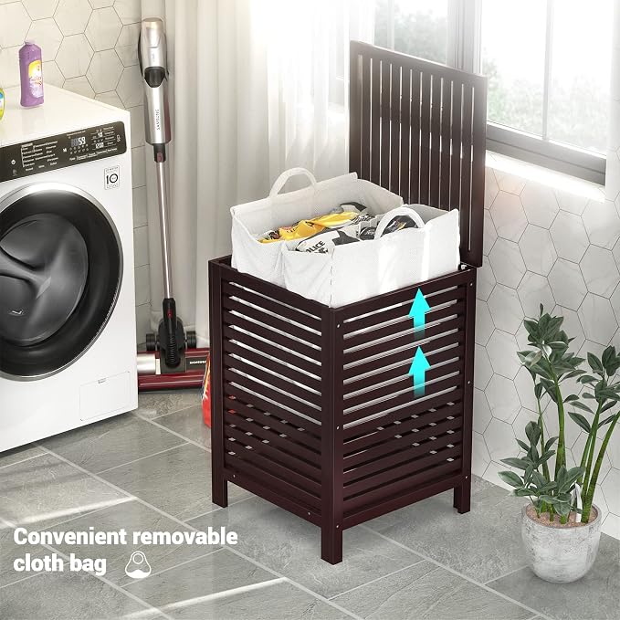 Homykic Bamboo Laundry Hamper - Image 3