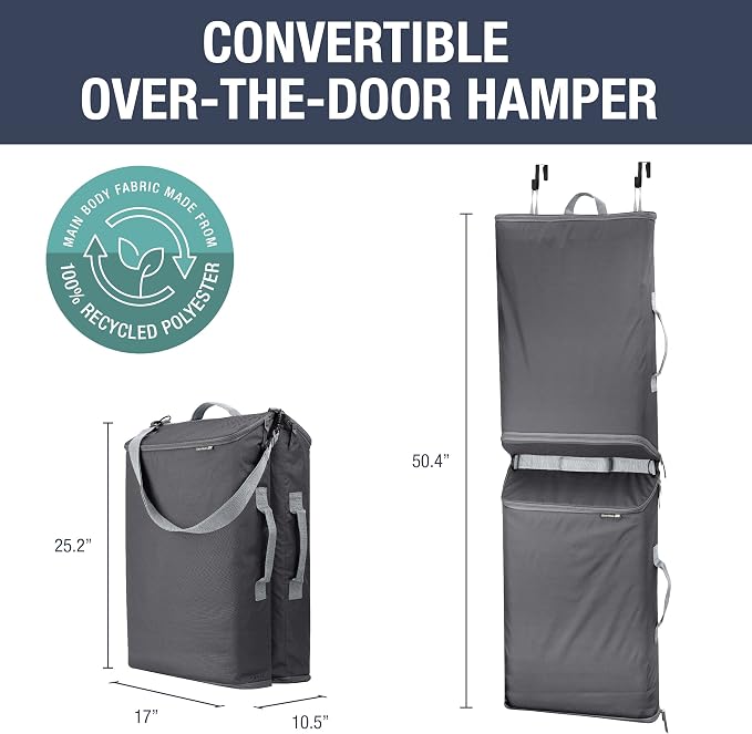 CleverMade Convertible Laundry Hamper Bag - Image 2