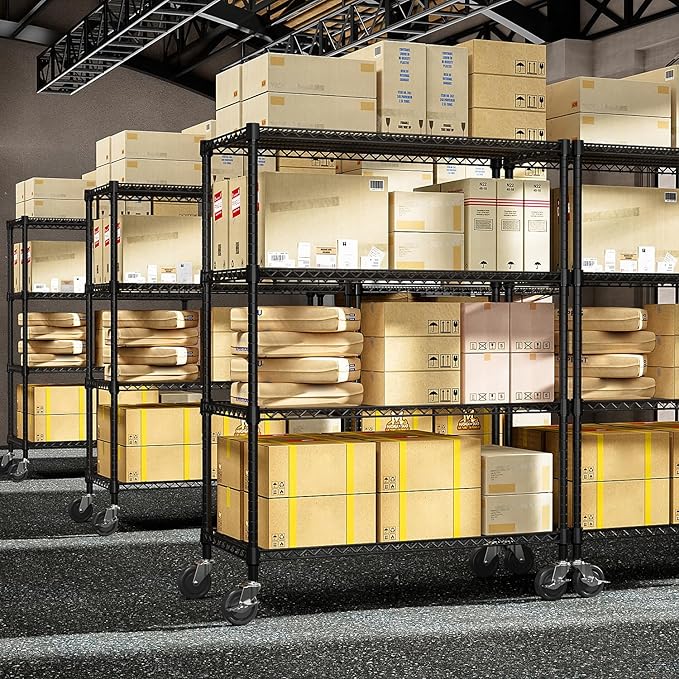 Industrial Metal 4 Tier Shelving - Image 7