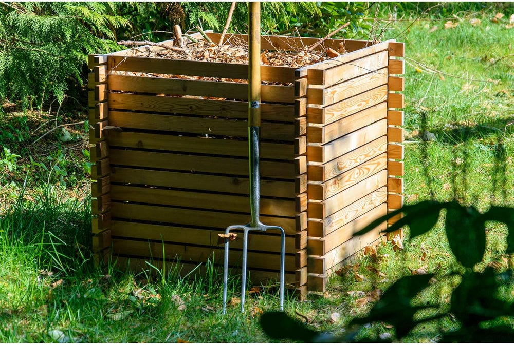 dobar® Green Label 58630FSCe Lärchi Composter | Wooden Composter with Plug-In...