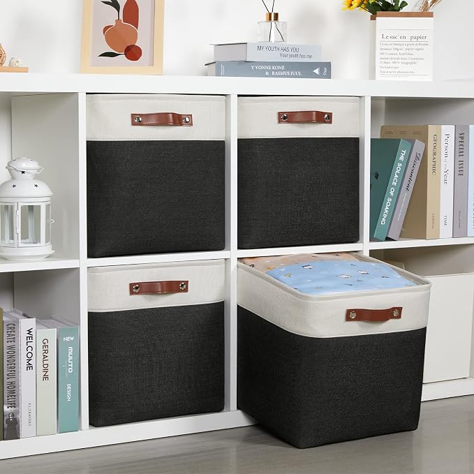 DULLEMELO Storage Baskets, 13 Inch Cube Storage Bins - Image 7