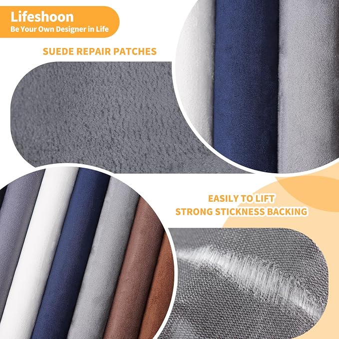 Fabric Repair Patches, 17X79 Inch Self-Adhesive Suede Patches Tape Durable - Image 3