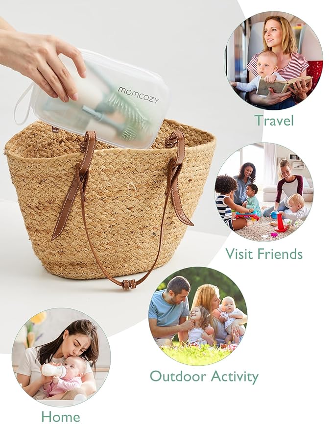 Momcozy Bottle Brush Kit, Innovative Push-Press Design - Image 4