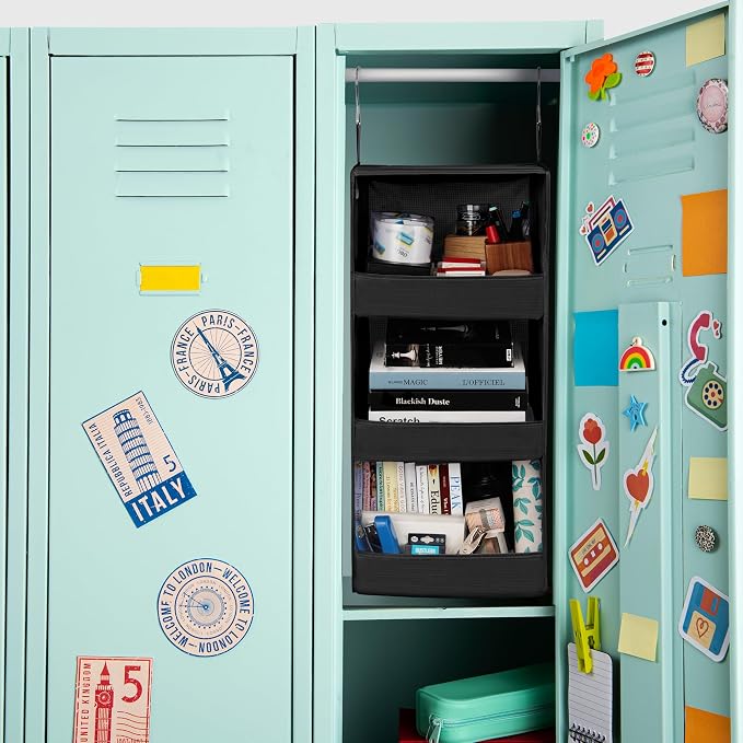 GRANNY SAYS 3-Shelf Hanging Closet Organizer, Collapsible Closet Hanging Shelves - Image 8