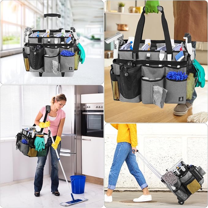 Extra large Rolling Cleaning caddy bag - Image 2
