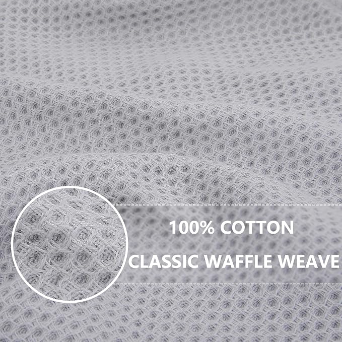 Homaxy 100% Cotton Waffle Weave Kitchen Dish Cloths, Ultra Soft Absorbent Quick - Image 2