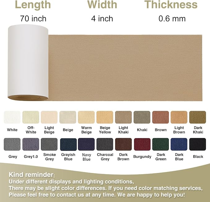 Canvas Repair Tape 4×70 Inch Waterproof Self-Adhesive Fabric Repair Patch - Image 4