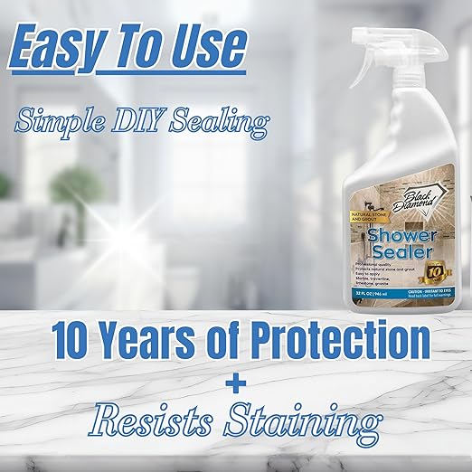 Black Diamond Stoneworks Shower Glass Cleaner Spray & Natural Stone Shower - Image 5