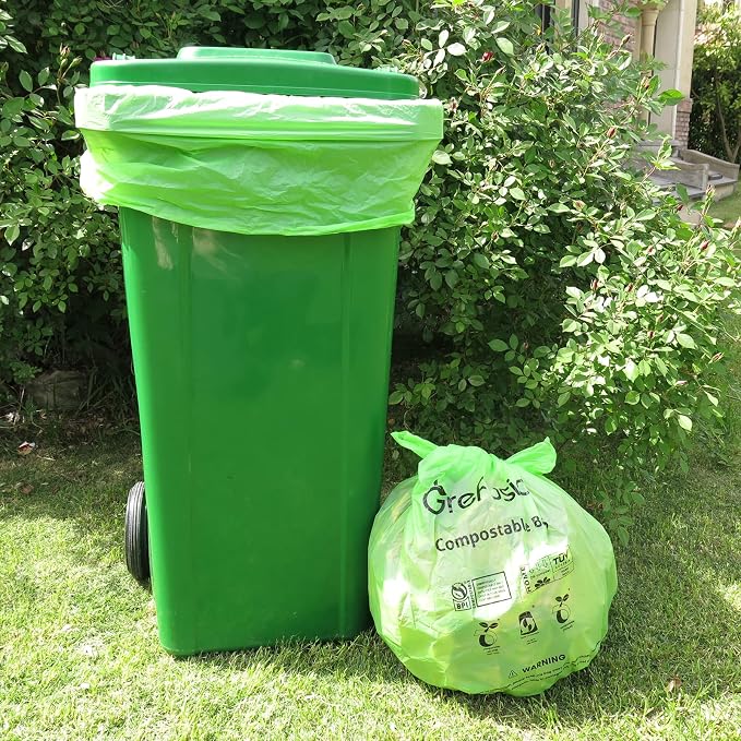 Compostable Bags, Trash bags 13+ gallon tall kitchen, Compostable Trash Lawn & - Image 5