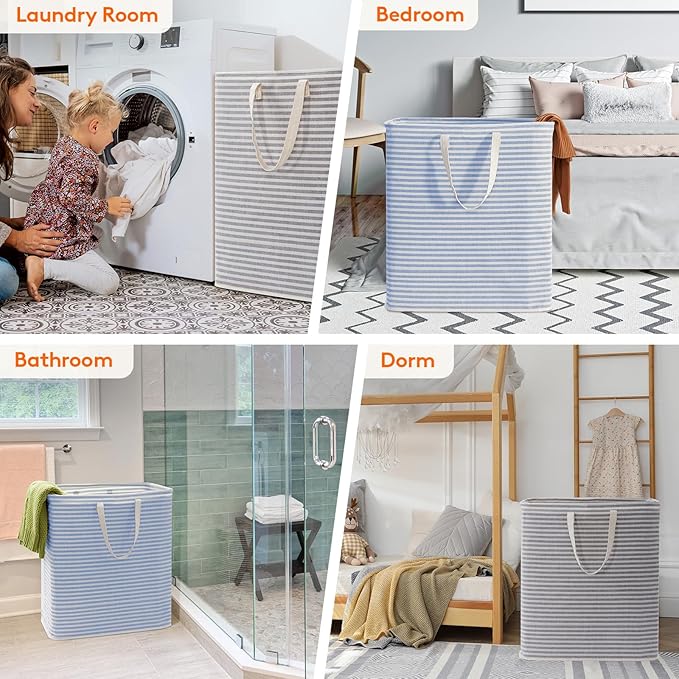 Lifewit 2 Pack Laundry Hamper Large Collapsible Laundry Basket, Freestanding - Image 6