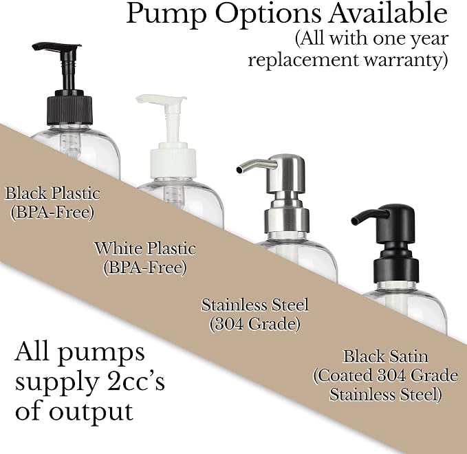 Clear Refillable Shampoo and Conditioner Bottles - Image 5