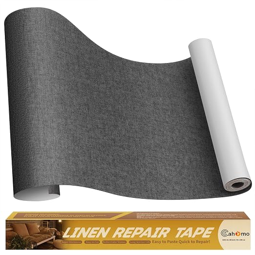 Linen Repair Tape 16x90 inch, Self Adhesive Fabric Patches, Linen Patch Tape Kit by Cahomo