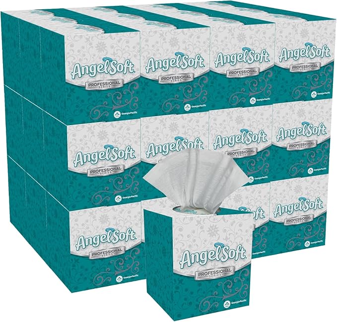 Angel Soft Professional Series 2-Ply Facial Tissue, 96 Sheets, 36 Boxes by Georgia-Pacific