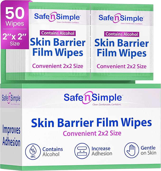 Safe n' Simple Skin Barrier Wipe by SAFENSIMPLECLEANCOMFORTABLECONFIDENT