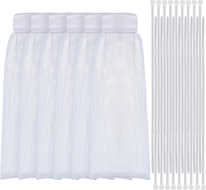 Shappy 24 Pieces Washing Machine Lint Traps and Cable Ties Set 6 Nylon Mesh by Shappy
