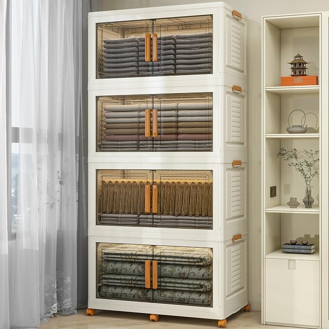 4 Tier Extra Large Stackable Storage Bins by Unknown