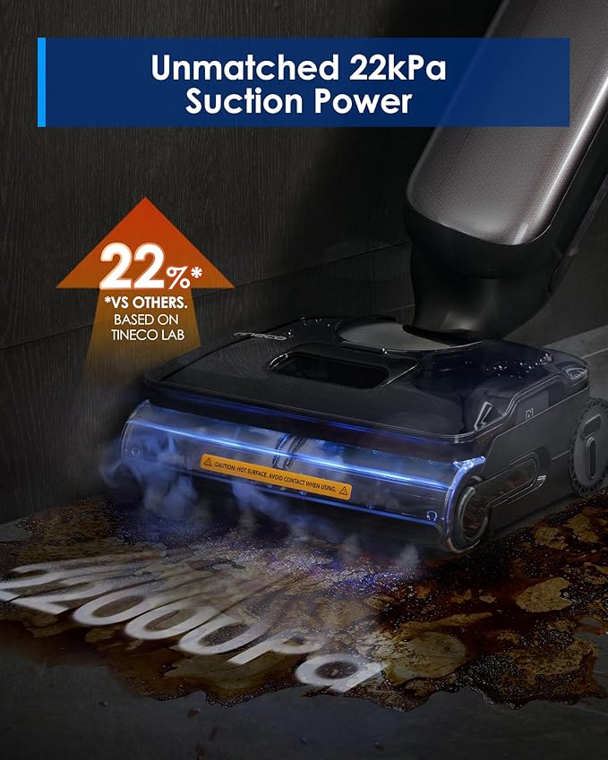 Tineco Floor One S9 Artist Steam Wet Dry Vacuum Cleaner, High-temp Steam - Image 3
