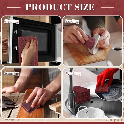50 Pcs 7447 Fine General Purpose Scuff Pads 6 X 9 Inch Abrasive Hand Sanding - Image 7