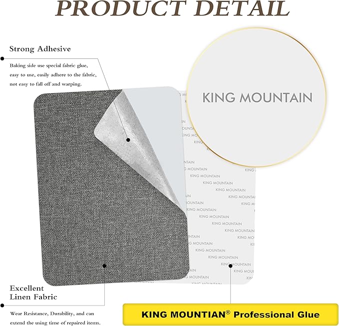 Fine Linen Repair Patches, Self-Adhesive Fabric Patches, 8X11 Inch 2 PCS - Image 2