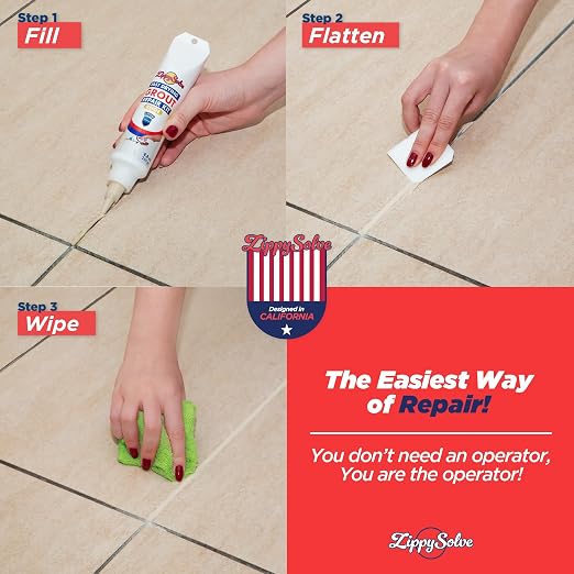 Tile Grout, Repair Kit, Restore & Renew Tile Joints Line, Fast Drying Tile - Image 5